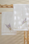 LAVENDIER Lavender 50x80 Dual Hand/Face Towel Set 100% Cotton 1