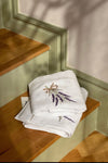 LAVENDIER Lavender 50x80 Dual Hand/Face Towel Set 100% Cotton 4