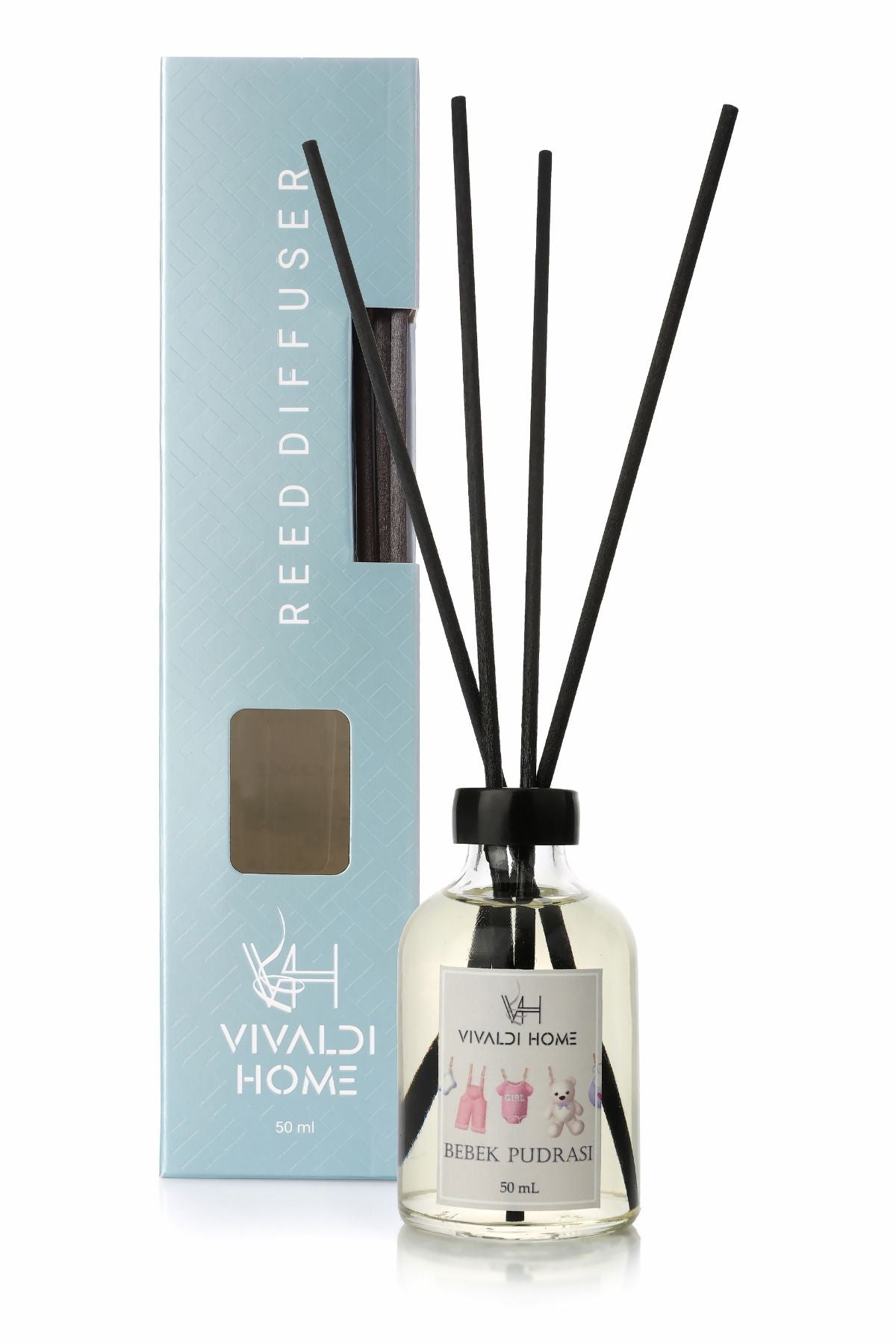 Vivaldi Home Baby Powder Reed Diffuser Essential Oil 50ml 2