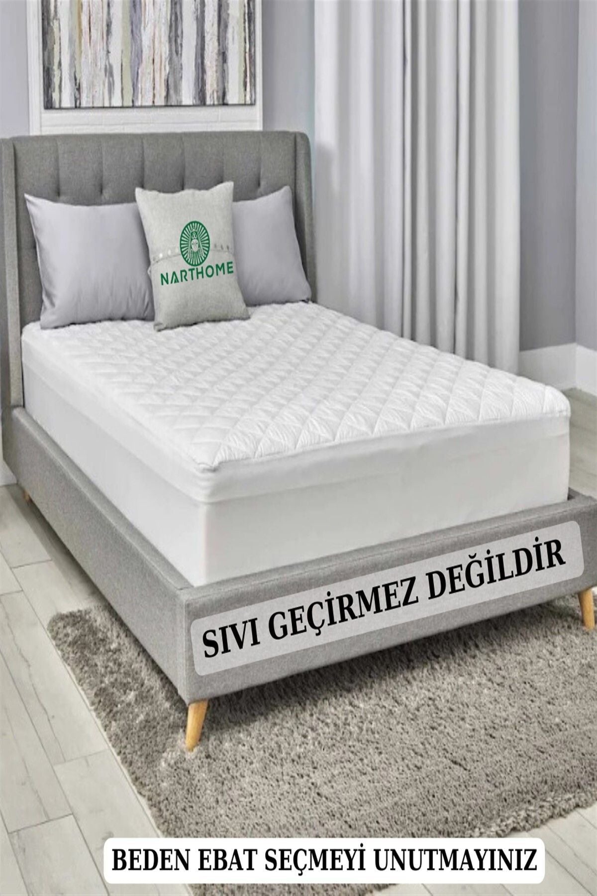 Nart Home Quilted Fitted Mattress Protector Alez Single Double Quilted Cotton Mattress Alez 9 Sizes 2