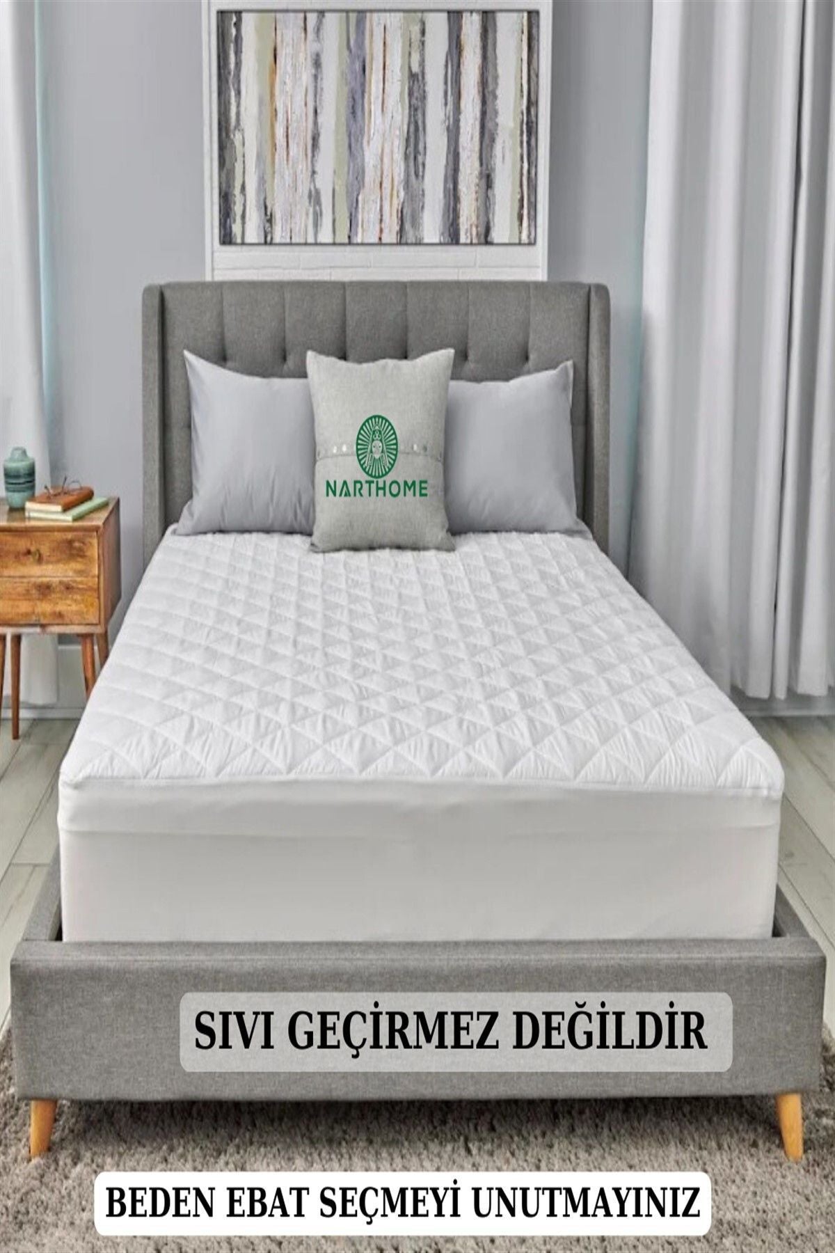 Nart Home Quilted Fitted Mattress Protector Alez Single Double Quilted Cotton Mattress Alez 9 Sizes 3