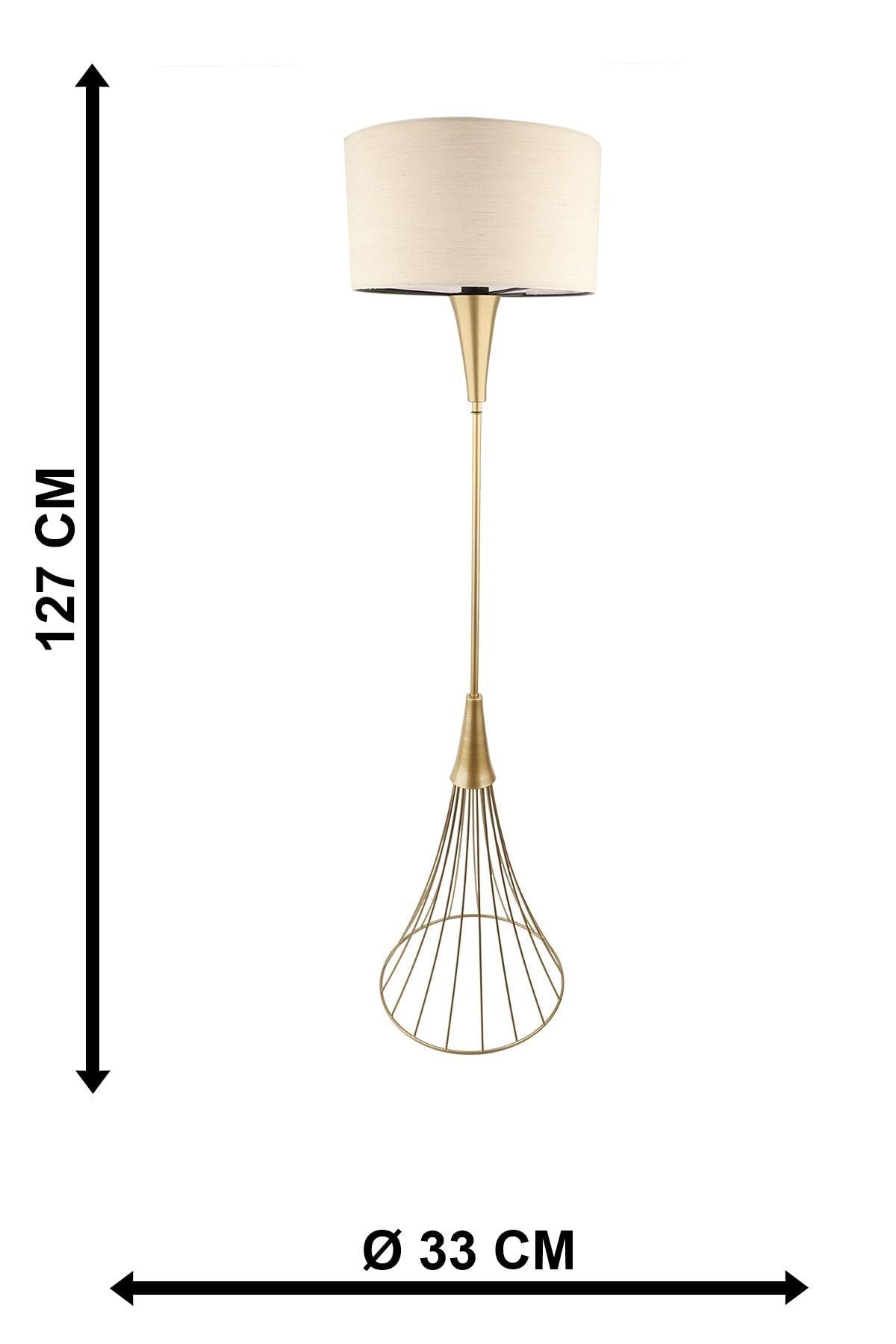 Begüsa Olde Floor Lamp Antique Beige Shade 4