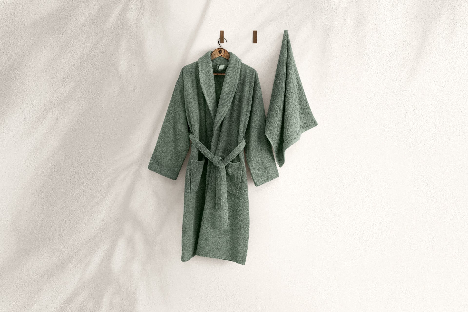 Bathrobe Set (2 Pieces) 1050A-071-1 Green 459ELT1140 - S/M 1