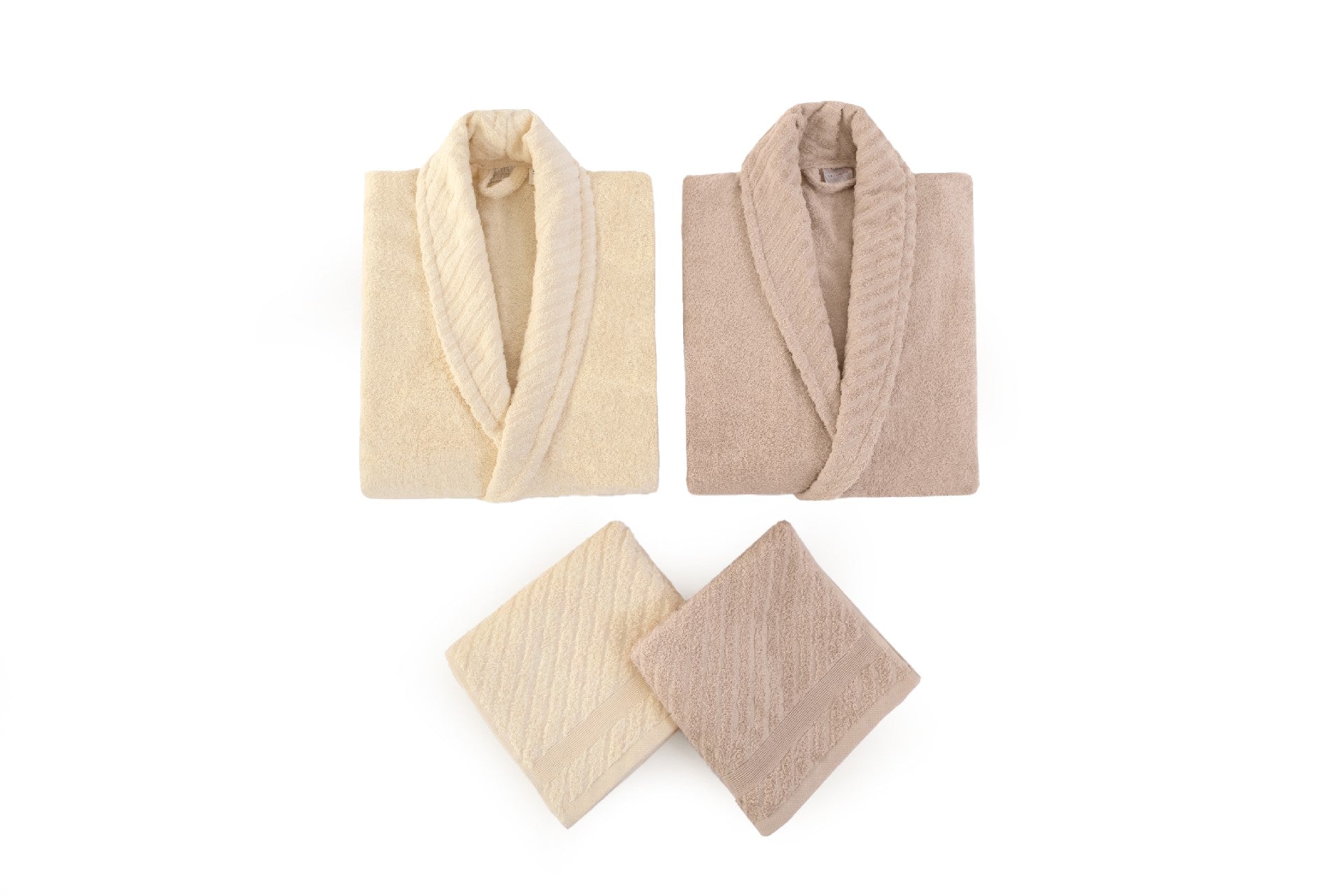 Family Bathrobe Set (4 Pieces) 1062A-047-1 Powder
Cream 459ELT1152 5