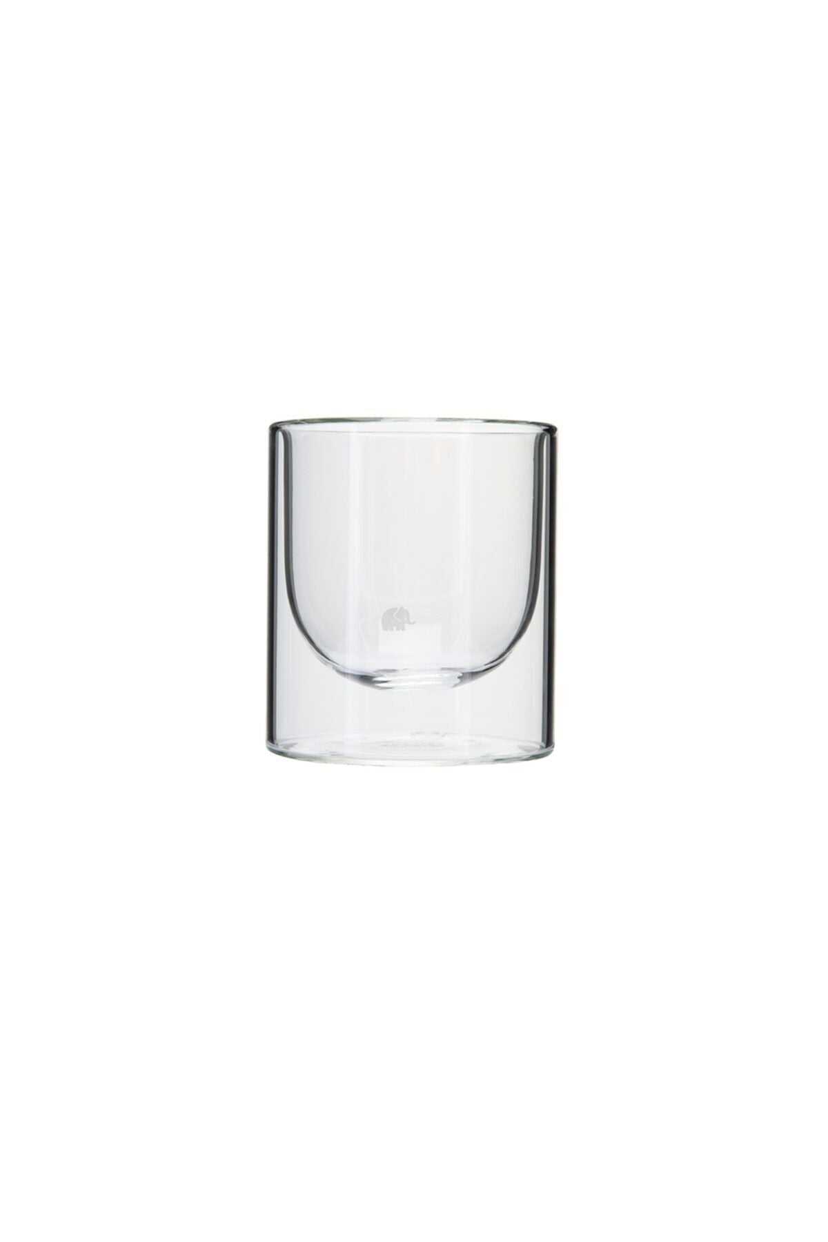 Jumbo Transparent Glory Double Wall 2-Piece Glass 125 ml 2