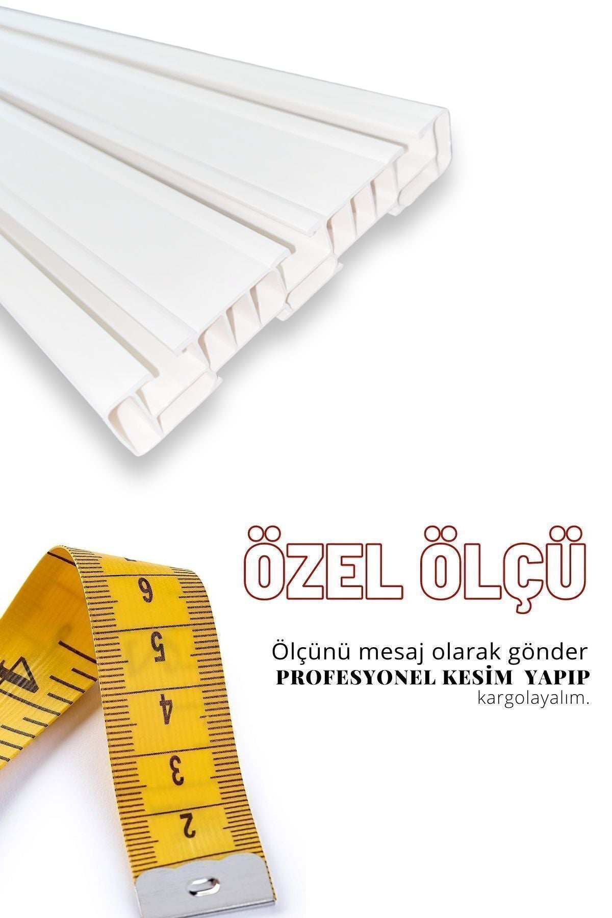 Fırat 3-Layer 3-Track Curtain Rail Cornice 2m 6