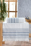 Riva Odin Jacquard Fringed Bath Towel Set 2 Pieces 2