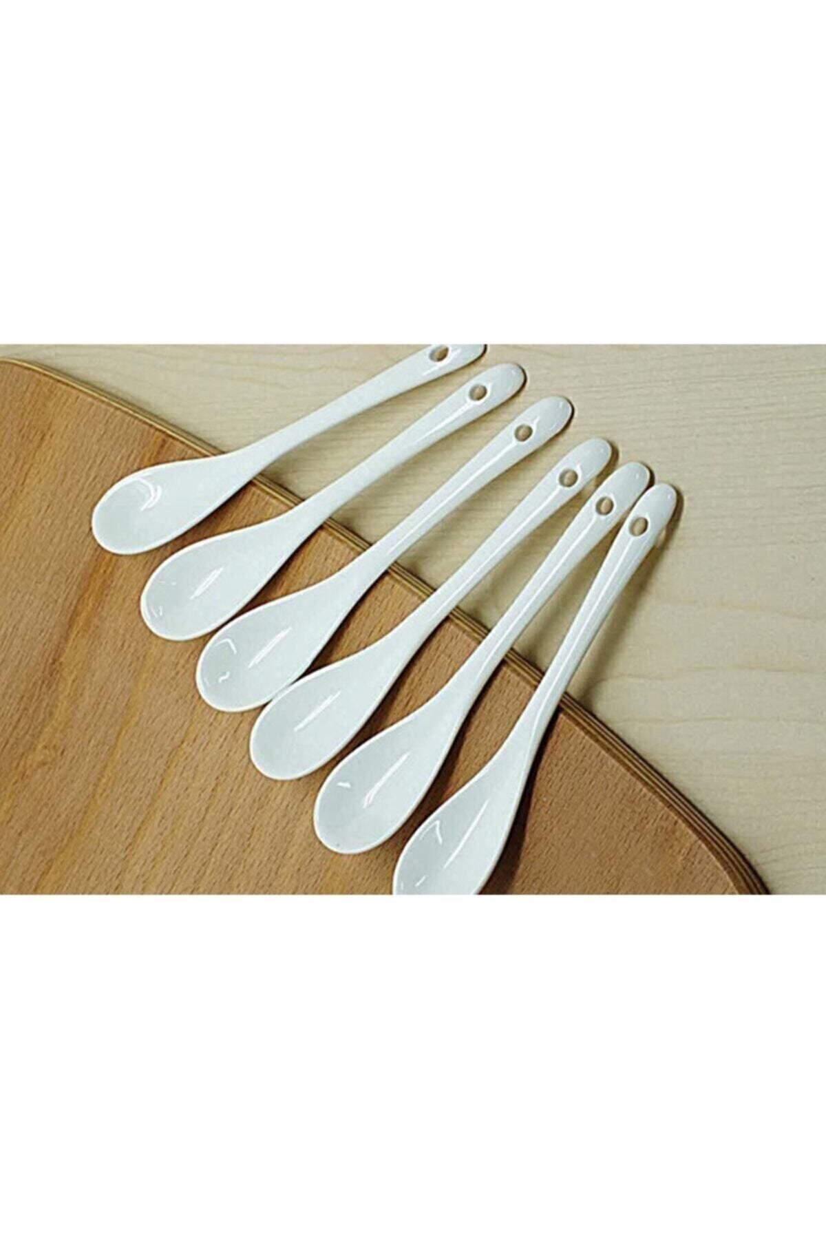 Genel Markalar 6-Piece Luxury Porcelain Tea & Dessert & Jam Spoon Sauce Spoon Nescafe Spoon 2