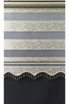 Yağmur Zebra Ivy Pattern Beaded Zebra Roller Blind (Cream Color) 1