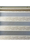 Yağmur Zebra Ivy Pattern Beaded Zebra Roller Blind (Cream Color) 3