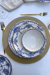 Tulü Porselen Royal Queen 24 Piece 6 Person Matte Gold Gilded Porcelain Dinner Set 3