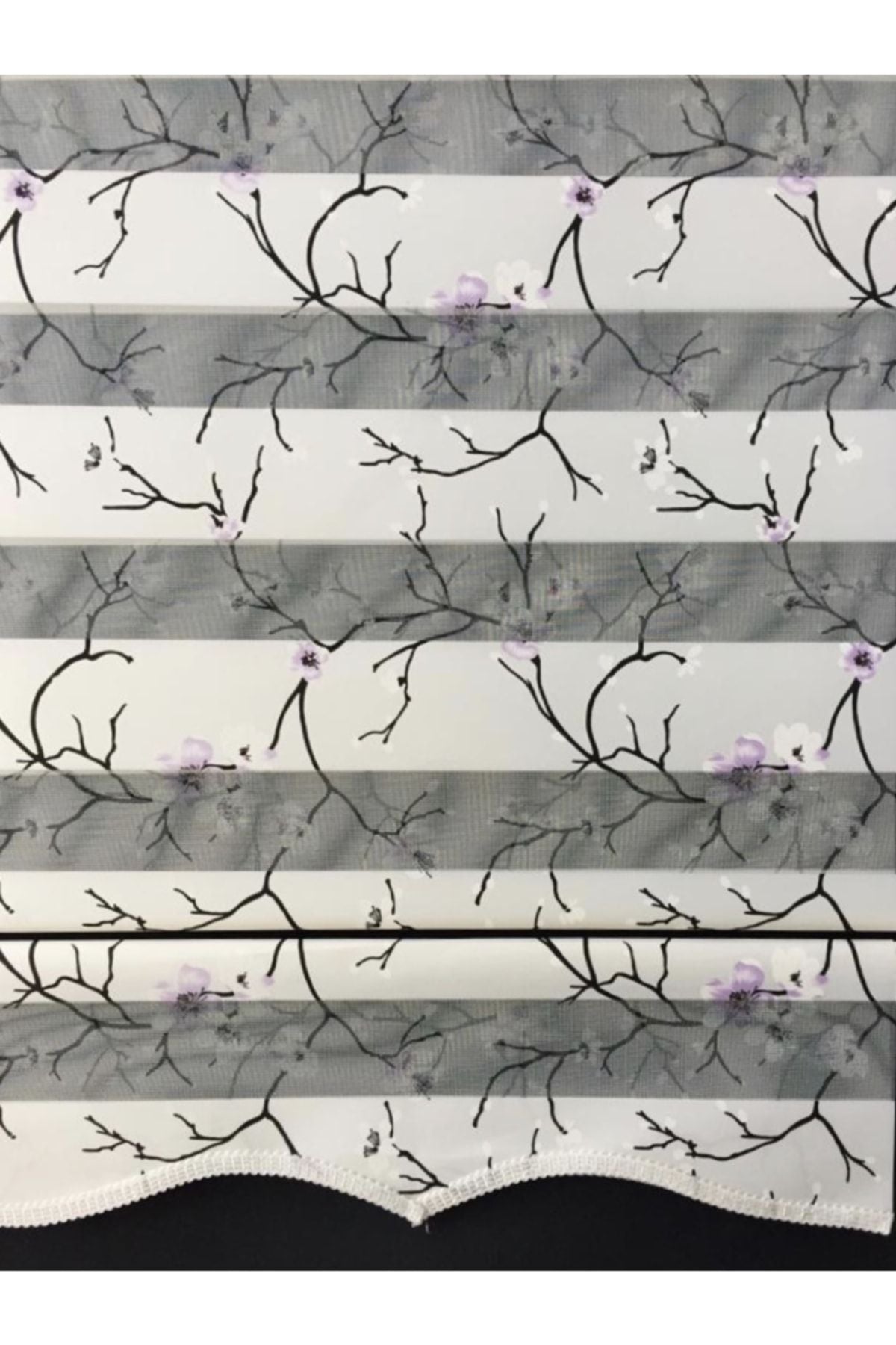 Yağmur Zebra Lavender Patterned Zebra Roller Blind 2