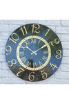 Markakanvas Marble Patterned Gold Colored Numbered Wall Clock 50 Cm Diameter 2