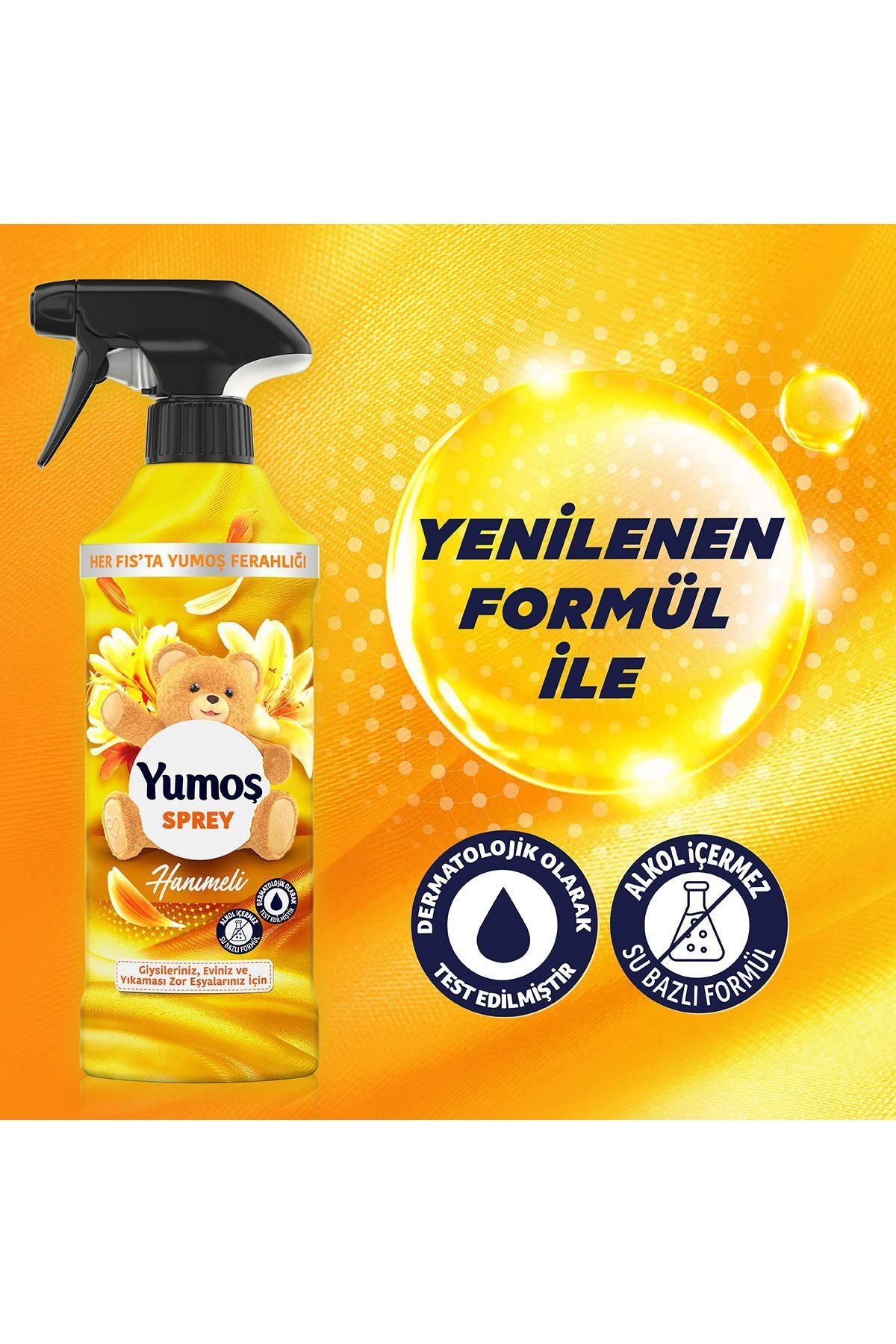 Yumoş Spray for Hard-to-Wash Items Honeysuckle 450 ml 2 Pack 4