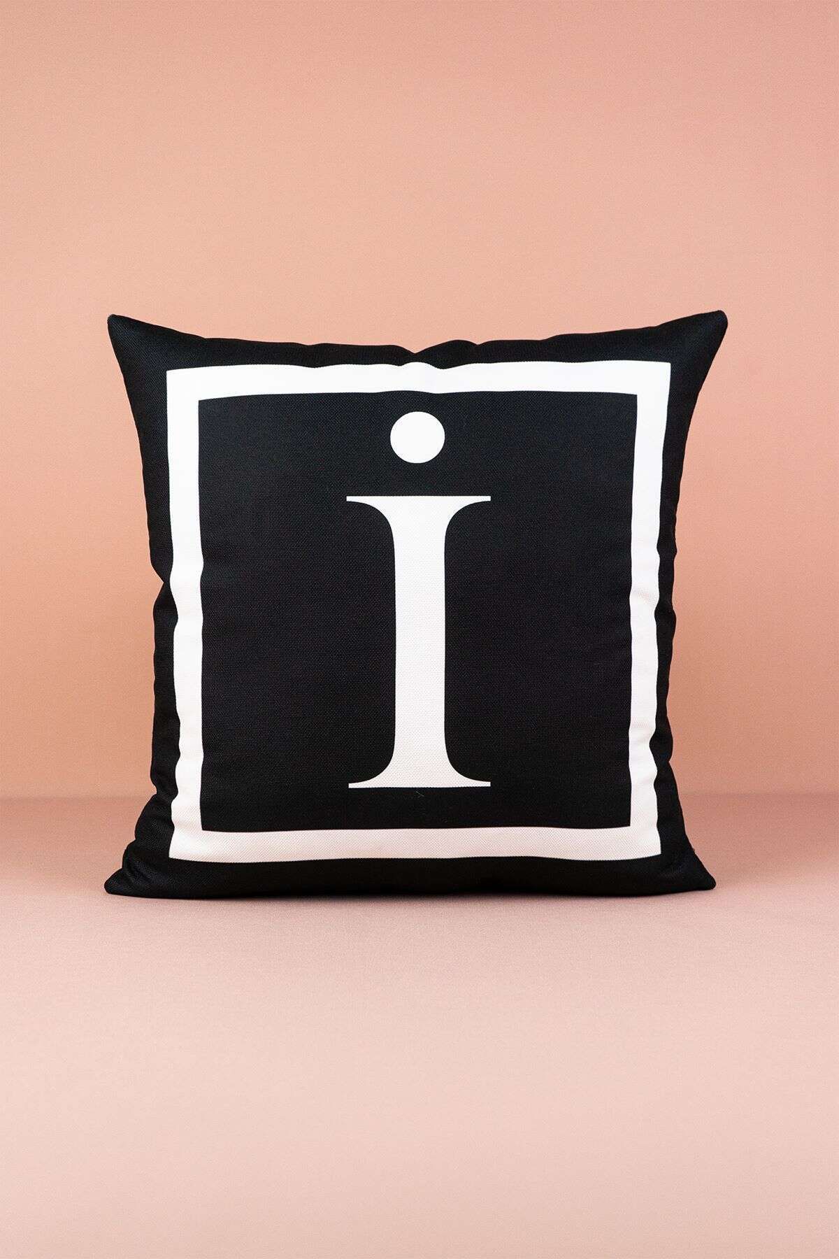 Cango Home Lettered Pillow Cover I Letter - 43x43 Cm 1