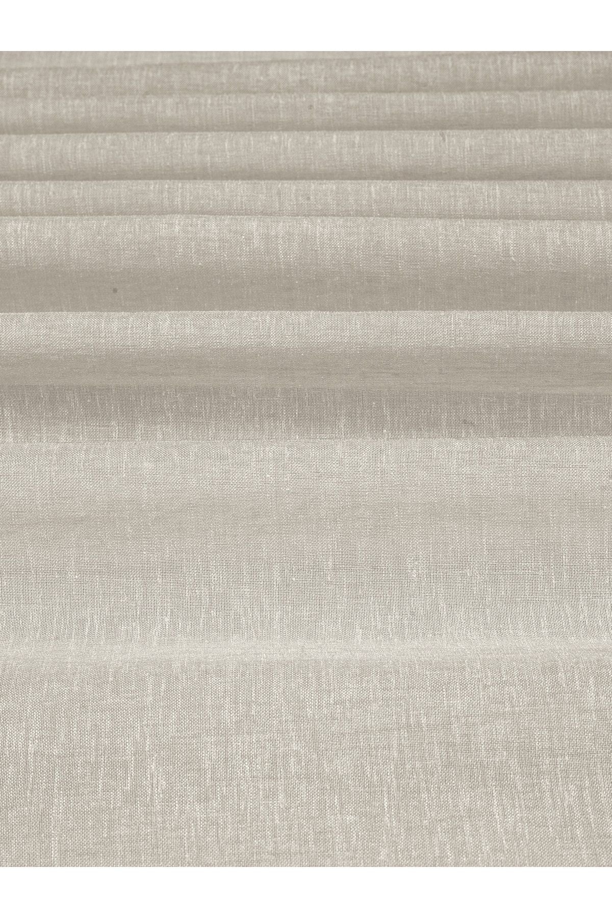 Demor Home Linen-Look Extra Gathered High-Quality Sheer Curtain 2