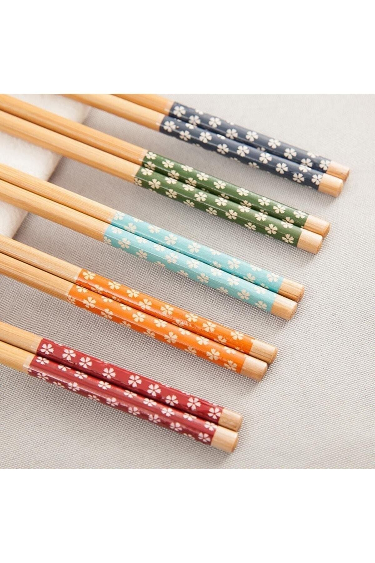 BEYZANA 5-Piece Fettucini Chopstick Sushi Set 2