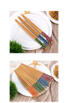 BEYZANA 5-Piece Fettucini Chopstick Sushi Set 3