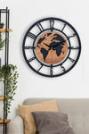 EMORES 41 Cm Metal Material Silent Mechanism Decorative Wall Clock 1