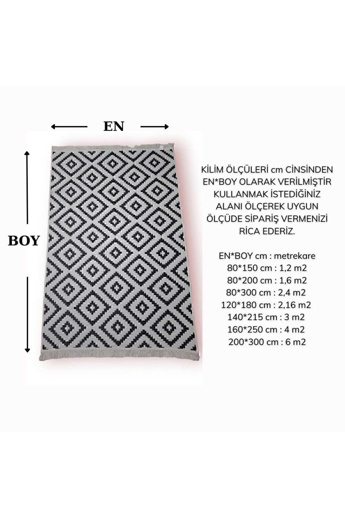 Stay With Love Double-Sided Rug Modern Pattern Washable Cotton Woven Rug Black White 8