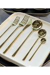 AROW Elegance 36 Piece Luxury Cutlery Set Gold 2