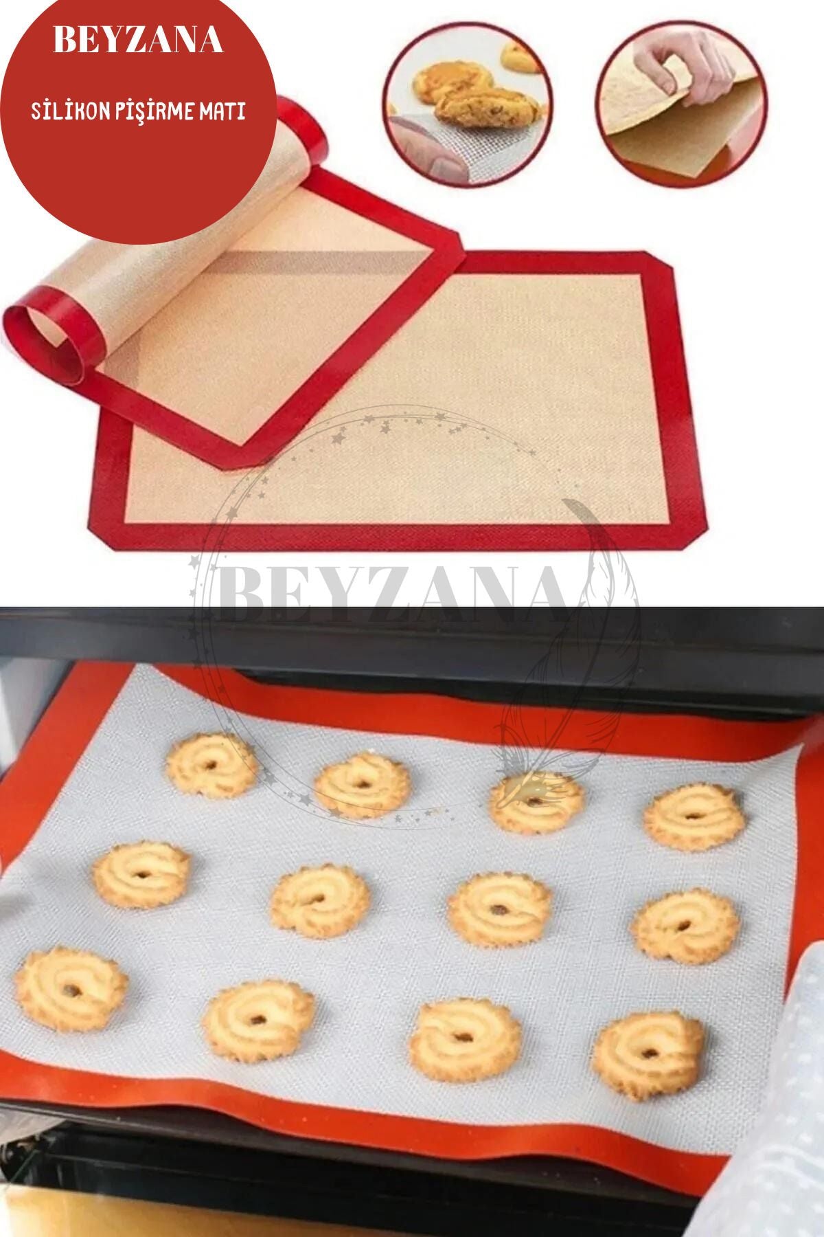 BEYZANA Silicone Non-Stick Baking Mat 1