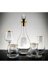 Ucuzcuyuzavm 61 Piece 12 Person Sude Gold Glass Water Set 1