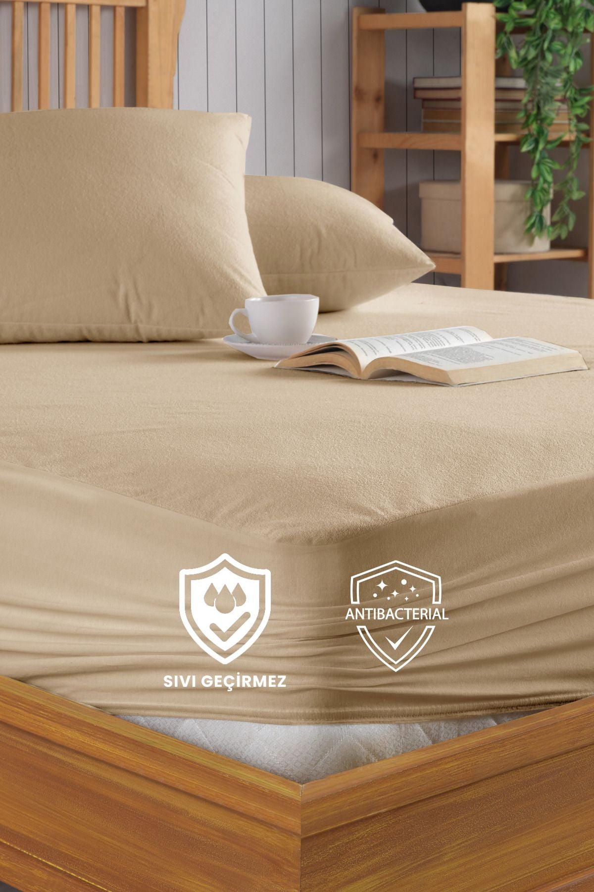 Formeya Pamukkale Brown Micro Fitted Waterproof Mattress Protector (16 Different Sizes) 2