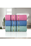 HOME MODE 3 Pieces 70x140 Large Size Bath Towel Set 3