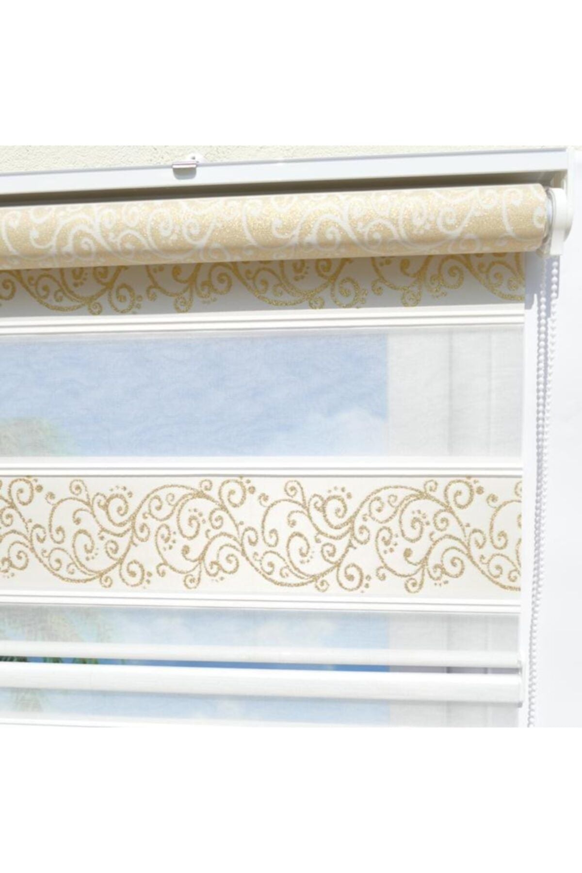 Brillant Yellow Jacquard Roller Zebra Blind Ipeks Store 6