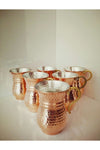 MATARMUTFAK 6-Piece Handcrafted Nostalgic Copper Ayran Mug 1