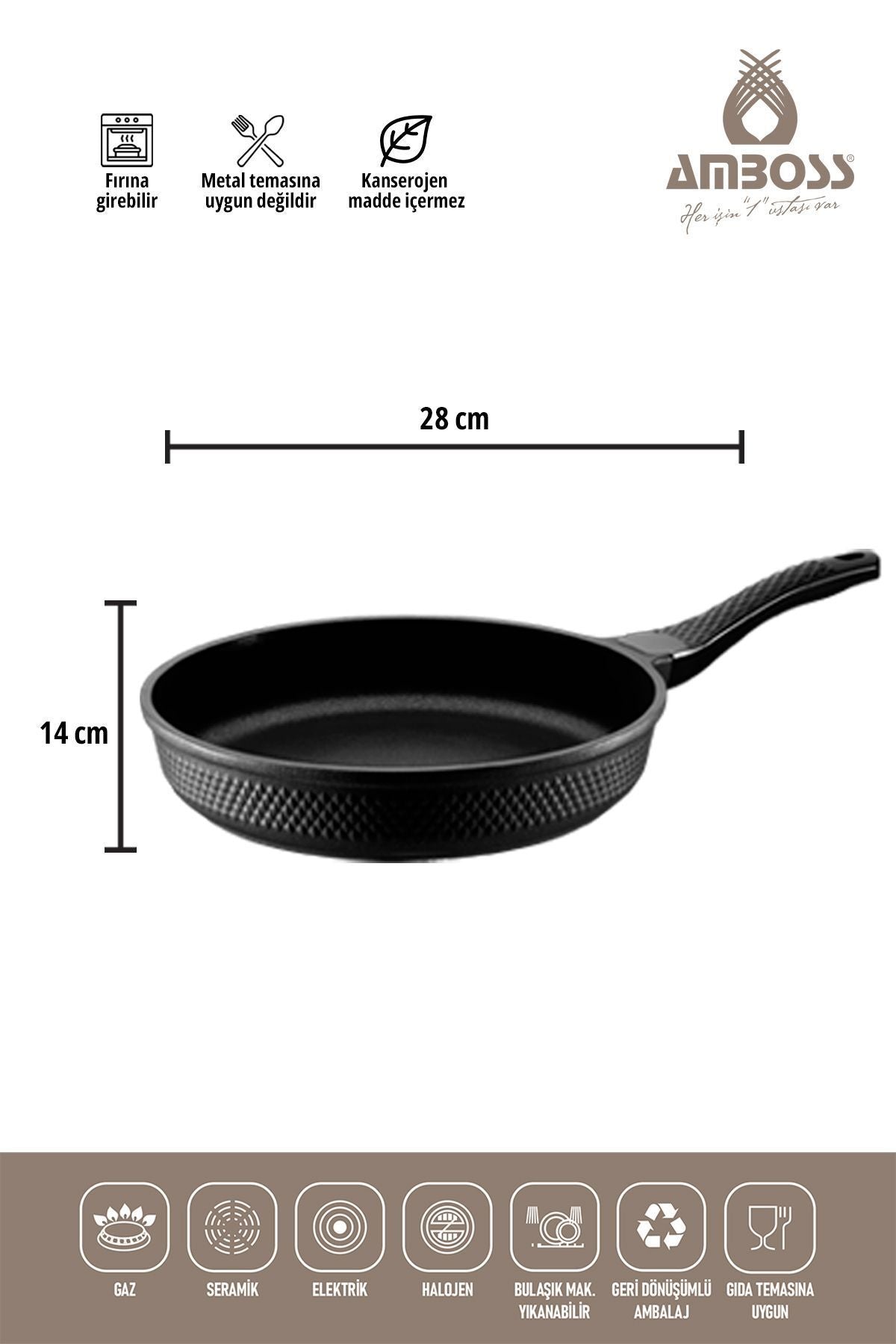 Amboss Kuvars 7 Piece Cast Iron Set Black 8699297000522 5