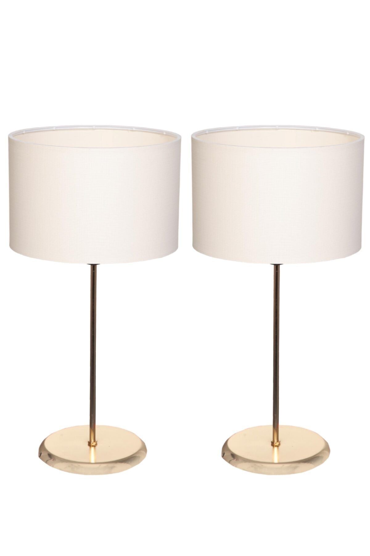 White West Inn House Cream Coated Lamp Set of 2 1