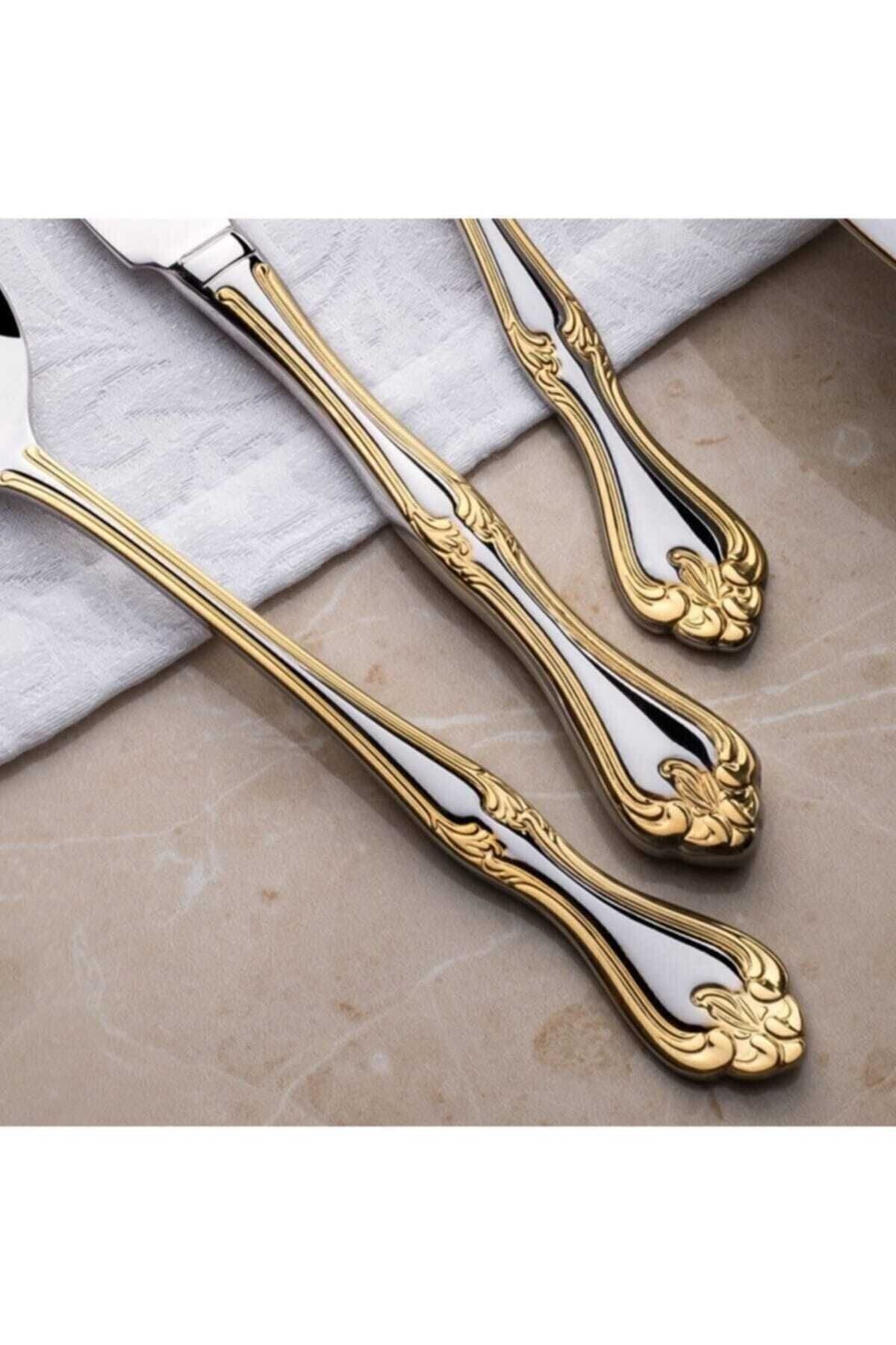 Nehir Lalezar Gold 89P Boxed Cutlery Set 2