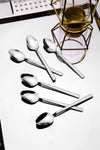 MUTFAKÇIM 6 Piece Stick Model Tea Spoon (Stainless Steel) 1