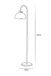 Luzarana Sonart Black-Yellow Metal Design Luxury Floor Lamp 4