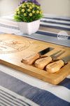 M&K Kitchen Cheese Serving Board With 3 Knives 2