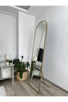 EFFE YAPI DEKOR Gold Metal Framed Standing Full-Length Mirror 180x60 cm 2