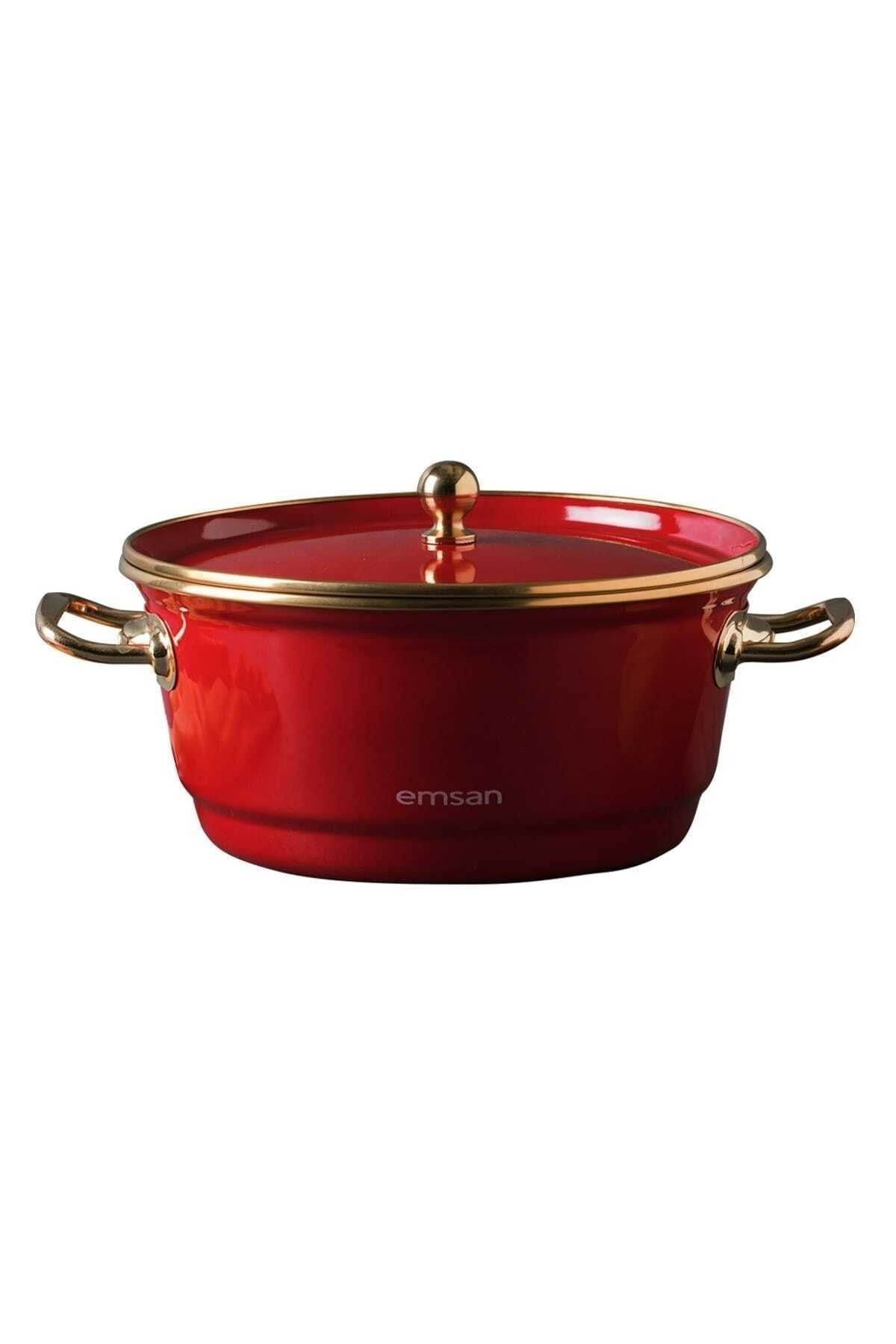 Emsan Troy Enamel 20 cm Frying Pan Red 3