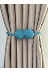 LUCIEN Magnetic Curtain Tieback Dark Turquoise Holdback 1