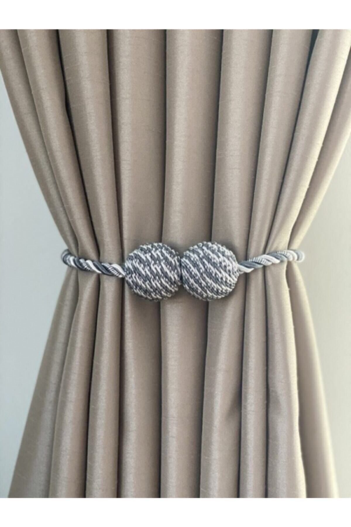 LUCIEN Magnet Curtain Holder Gray-Cream Braçol 1