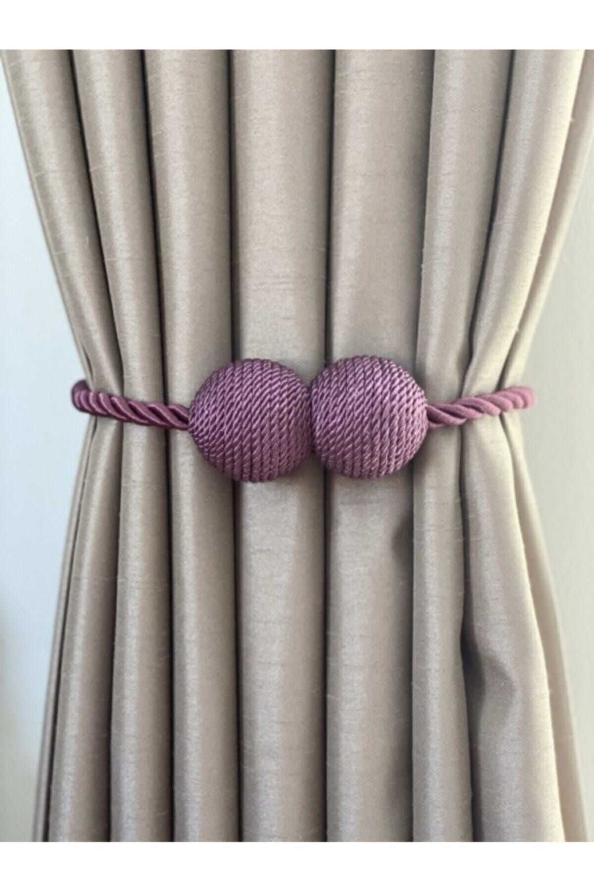 LUCIEN Magnetic Curtain Holder Purple Tieback 1