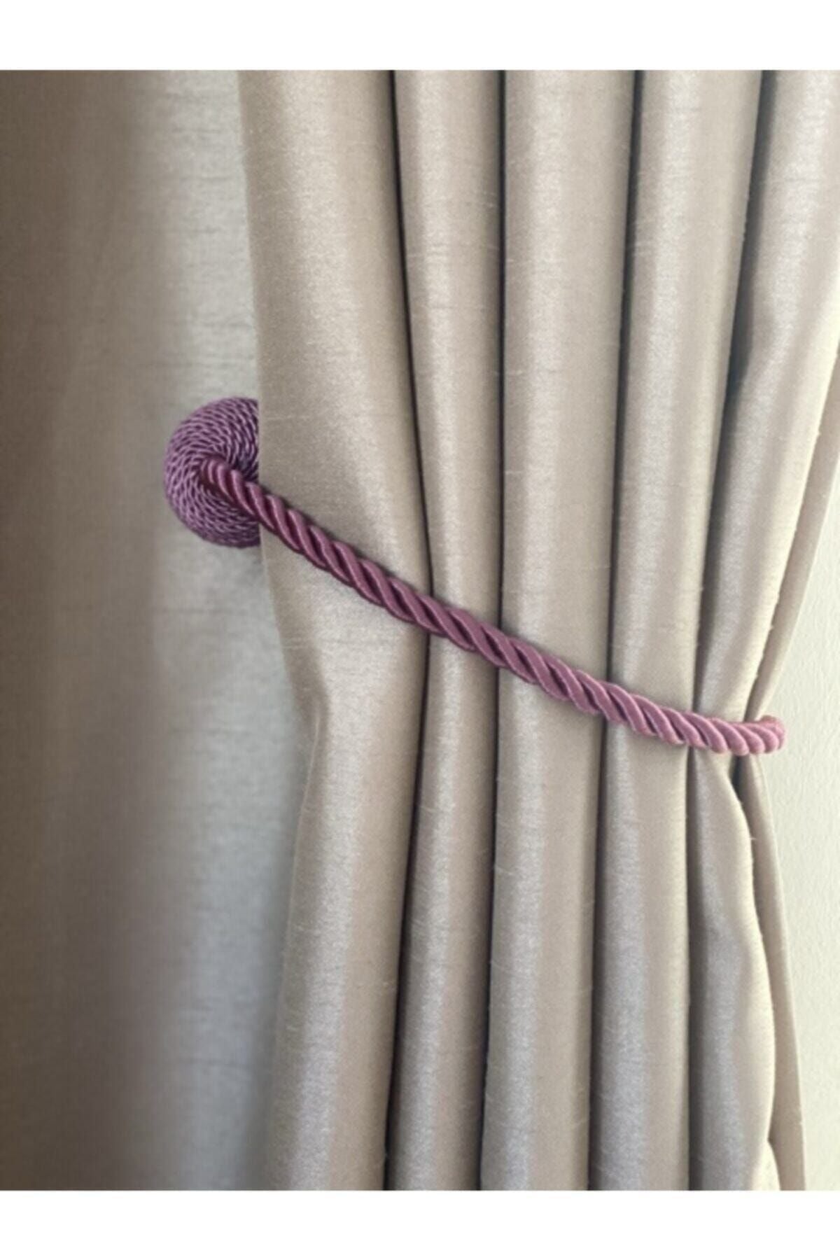 LUCIEN Magnetic Curtain Holder Purple Tieback 2