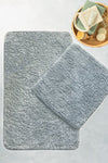 Bathmat Set (2 Pieces) Cotton Basic - Grey Grey 510CHL1261 1