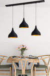 Bamyum Triple Long Black Pendant Lamp 1