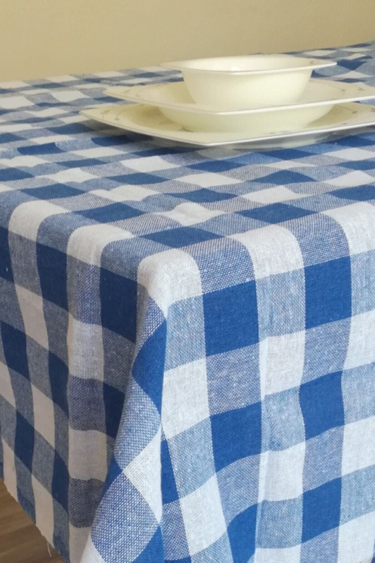 Deniz Marketim Local Tablecloth Picnic Blanket 140 X 140 cm Blue 3