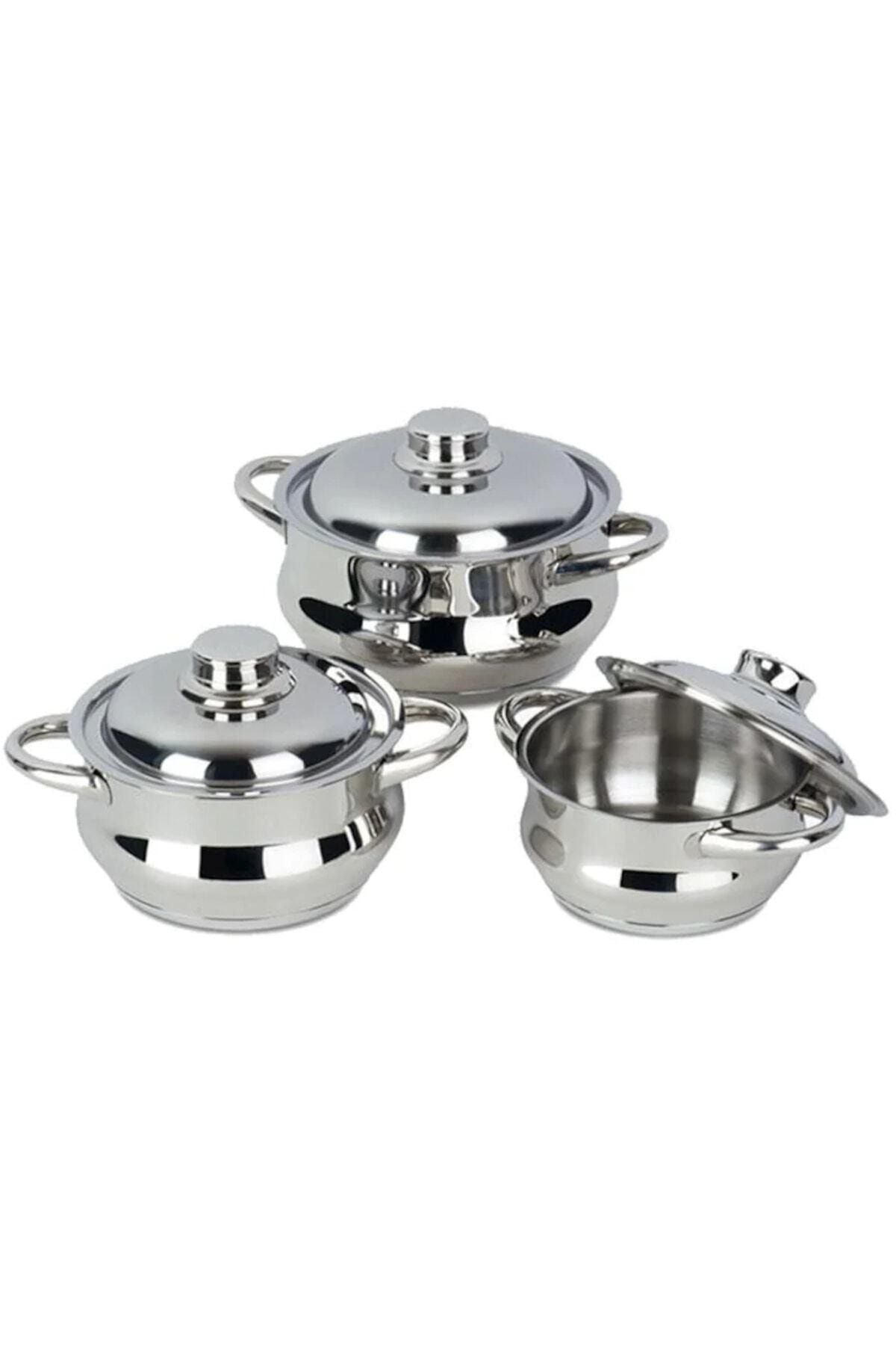 Gülsan Dide 6 Piece Casserole Set Mini Pot Set 14-16-18 cm 4