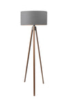 HOMING Tripod Floor Lamp with Walnut Legs and Cylindrical Shade Ayd-2210 2