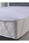 SUVAY Waterproof Elastic Cotton Mattress Protector - Single & Double Size, White 3