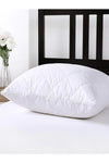 SUVAY 2 Pack Quilted Pillow Protector Cotton Zippered Non-Sweating Pillow Cover 1